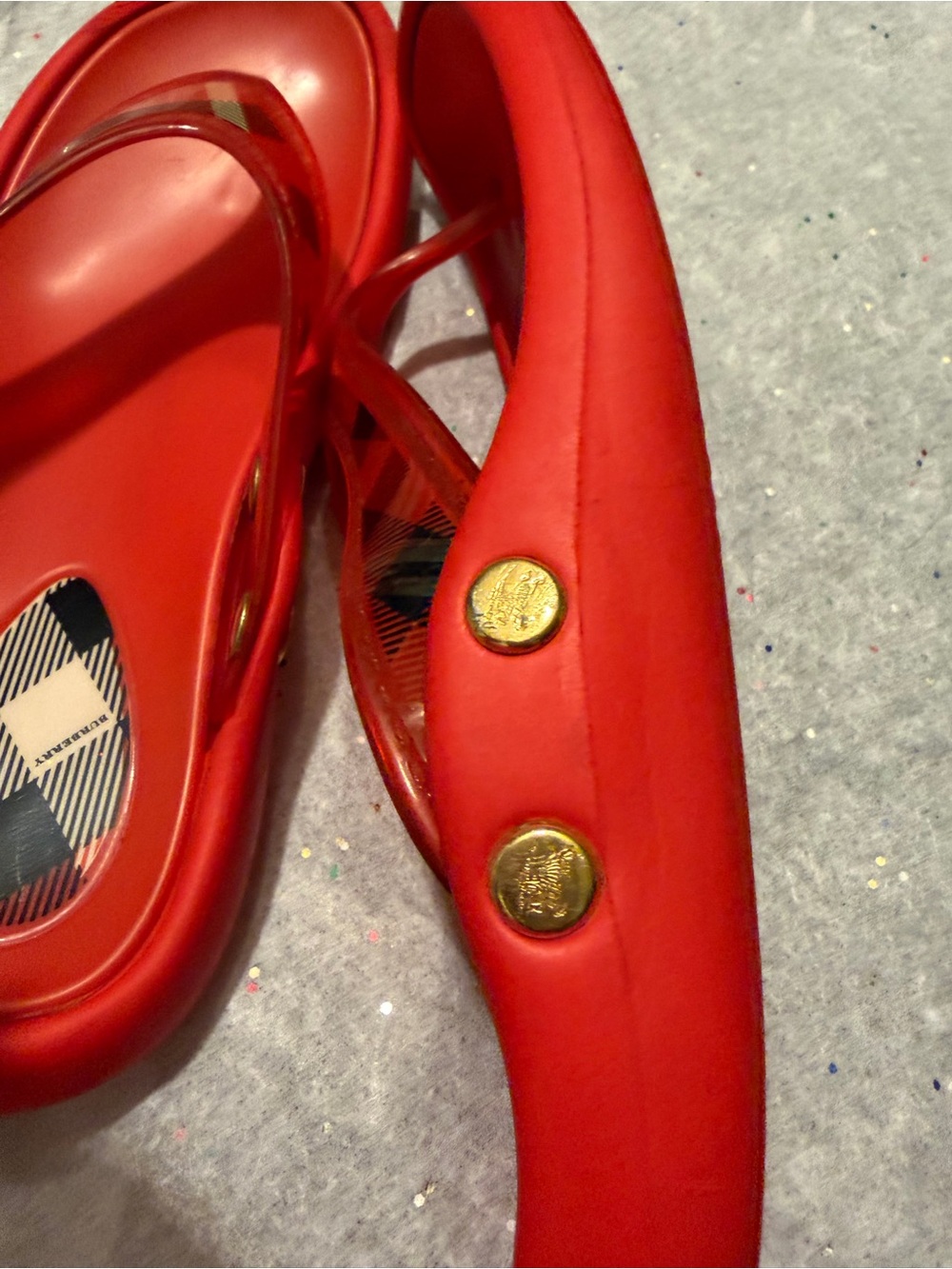 Burberry Woman Thong Flat Shoes Size 39 - Picture 7 of 12